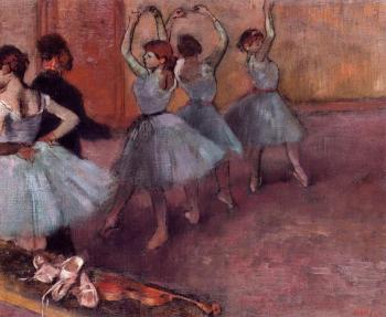 埃德加 德加 Dancers in Light Blue 埃德加 德加 Dancers in Light Blue